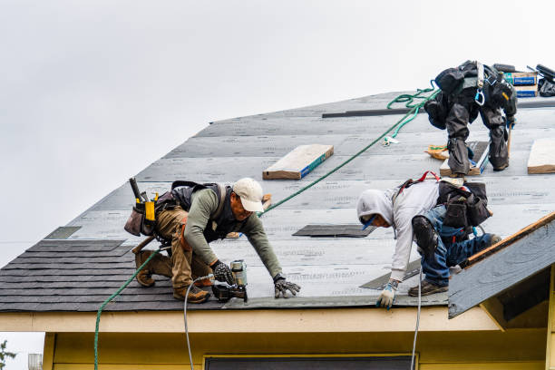 Professional Roof Replacement technician working in Alger, OH